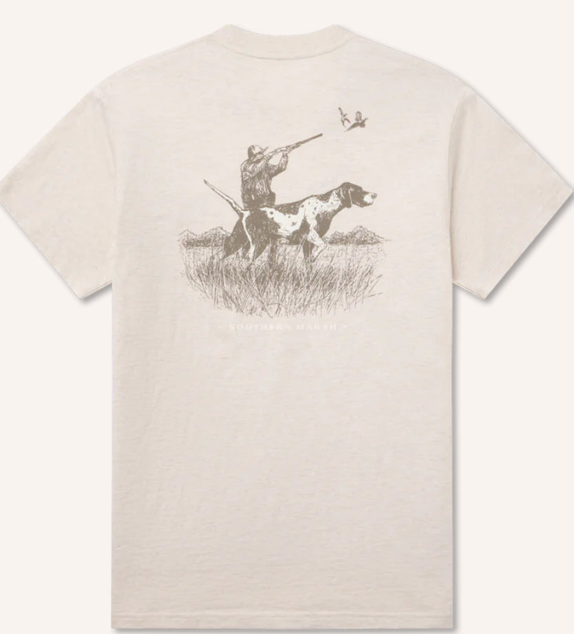 Southern Marsh Pointer Uplander Tee Washed Pebble APUT