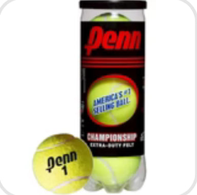 Penn Tennis Balls Yellow Can of 3