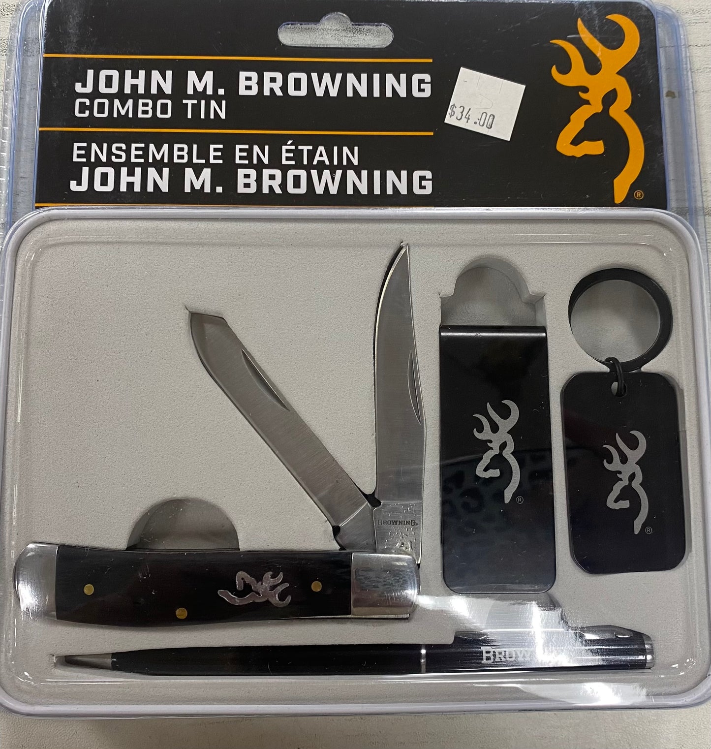 Browning Knife Tin, John M Browning CMB