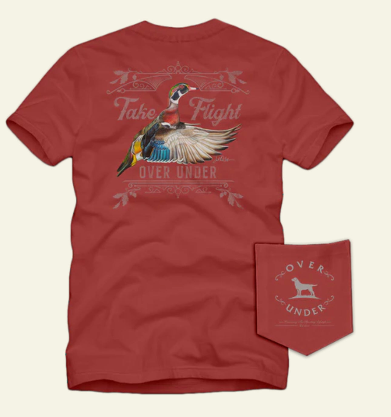 Over Under Short Sleeve Take Flight Tee