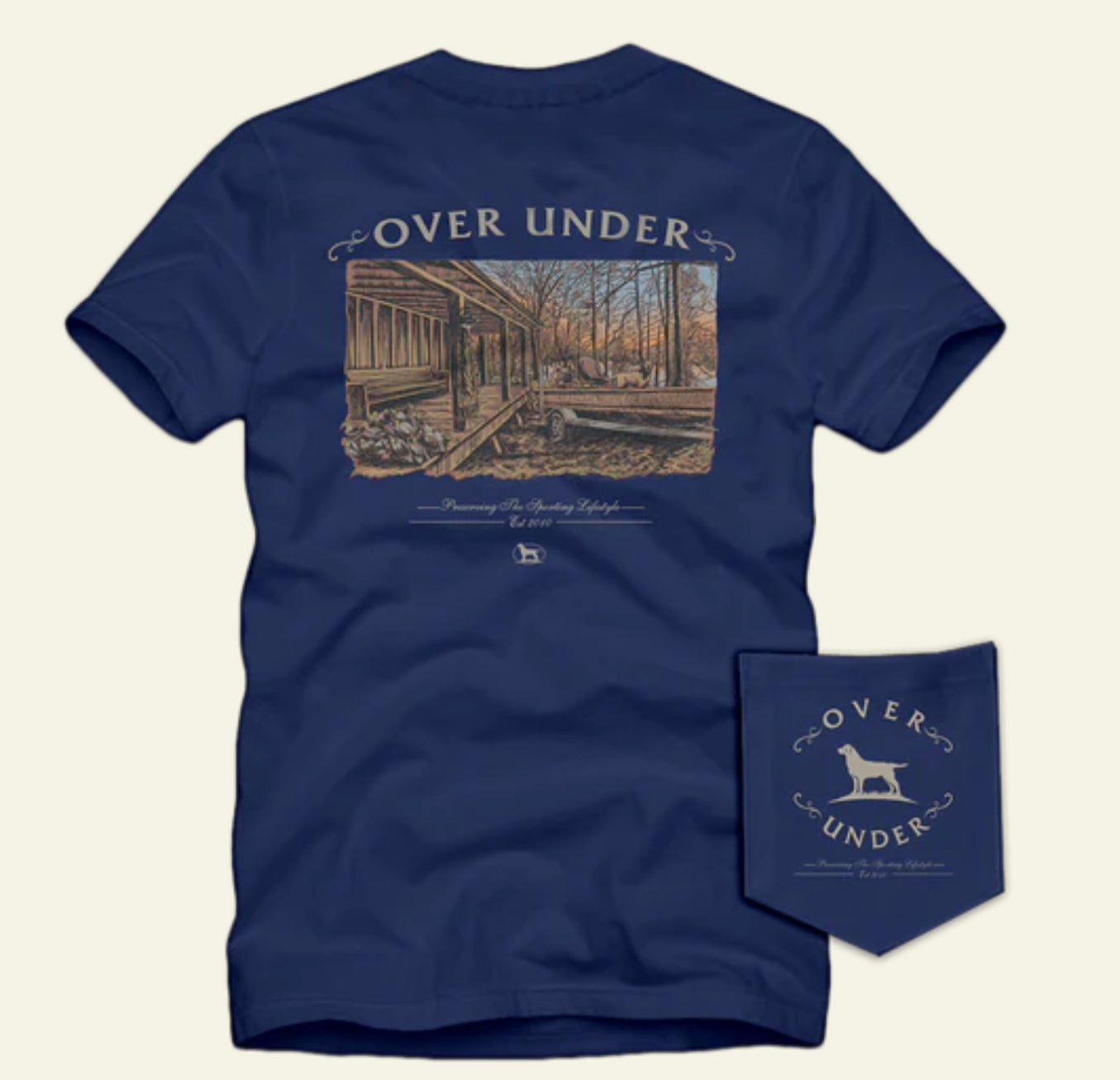 Over Under Short Sleeve Strait Lake Tee