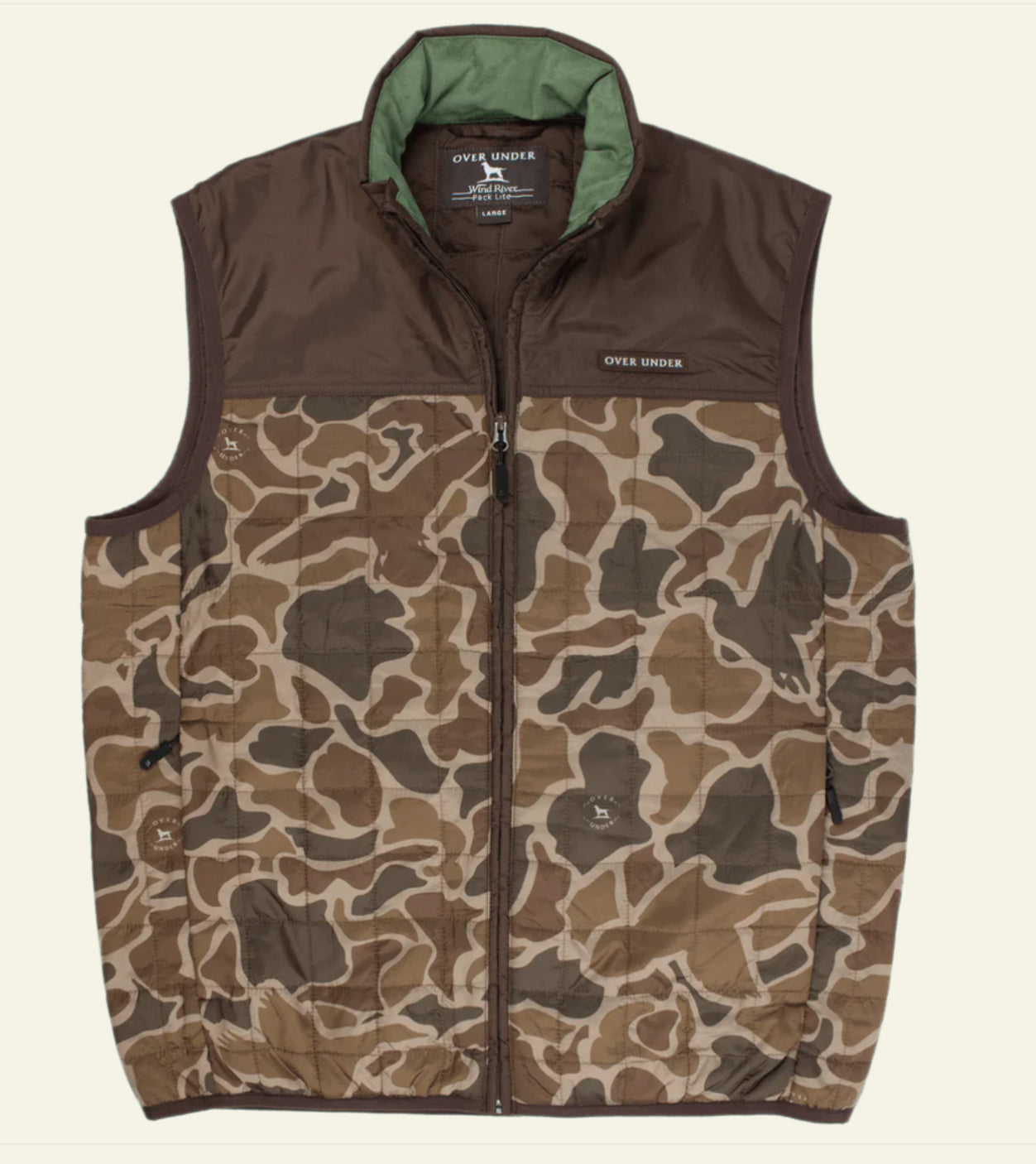 Over Under  Wind River Packlite Vest Duck Camo