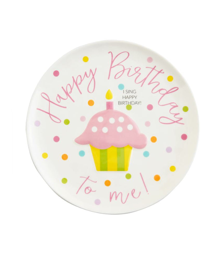 Mudpie Girl Birthday Singing Plate 10660015