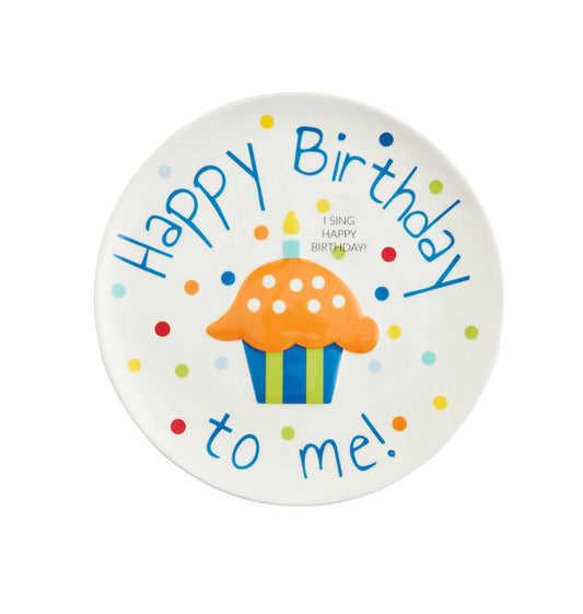 Mudpie Boy Birthday Singing Plate