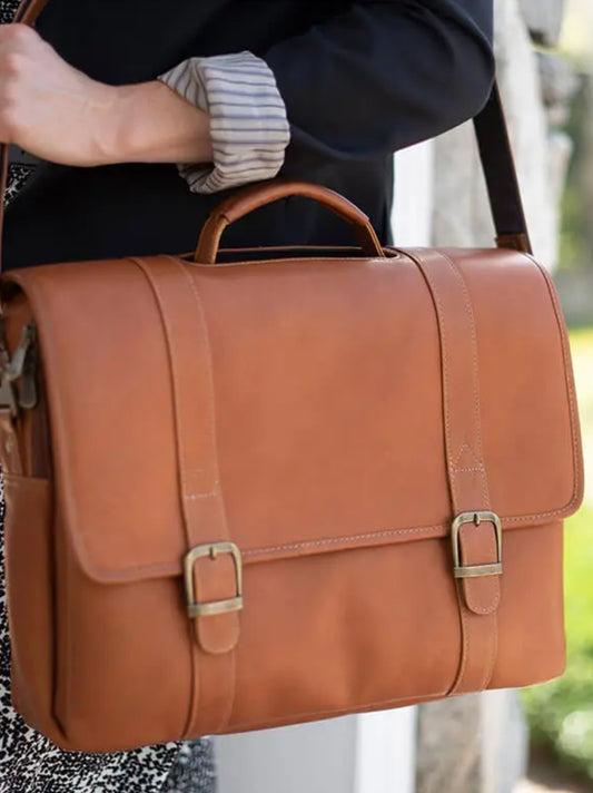 Sarge Leather Messenger Briefcase