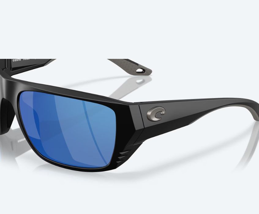 Costa Finlet Matte Black W/ Blue Mirror 580G