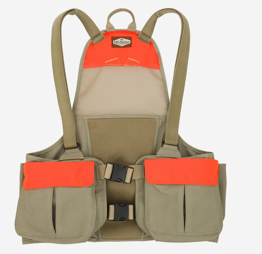 McAllister Upland Strap Vest Blaze Orange/ Khaki