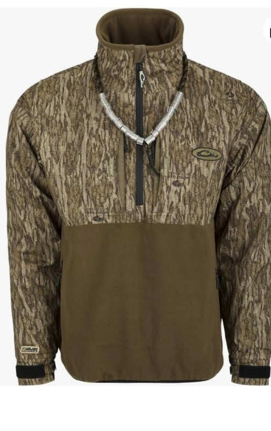 Drake Guardian Flex Fleece Eqwader 1/4Zip Bottomland