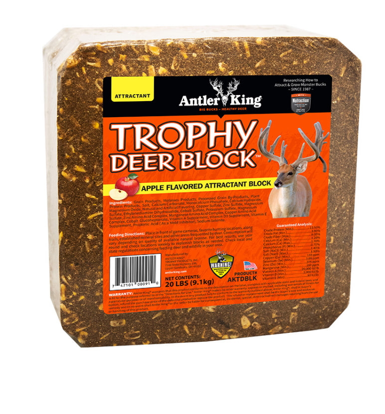 Antler King Trophy Deer Attractant  Block Apple Flavored