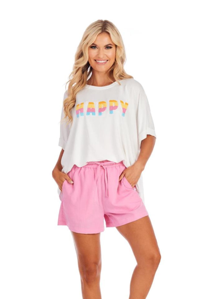 Mudpie TE Patch TEE-WH