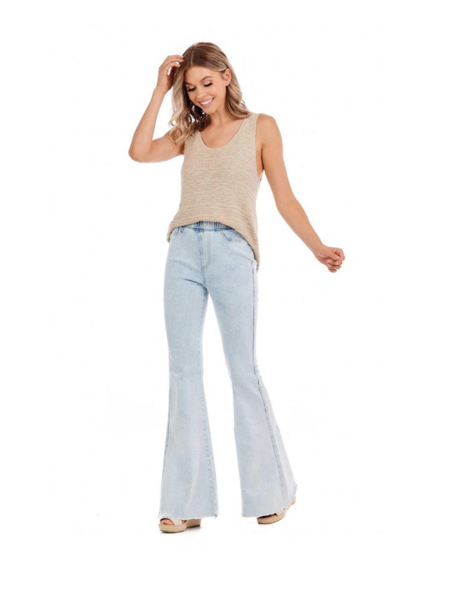 Mudpie Lyla Flare Jeans Blue