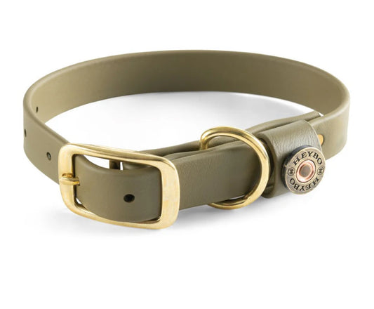 Heybo Biothane Dog Collar Olive