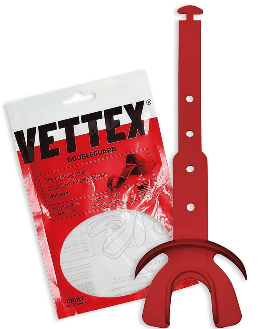 Vettex #25 Double Guard Mouthguard With Lip Protector And Strap