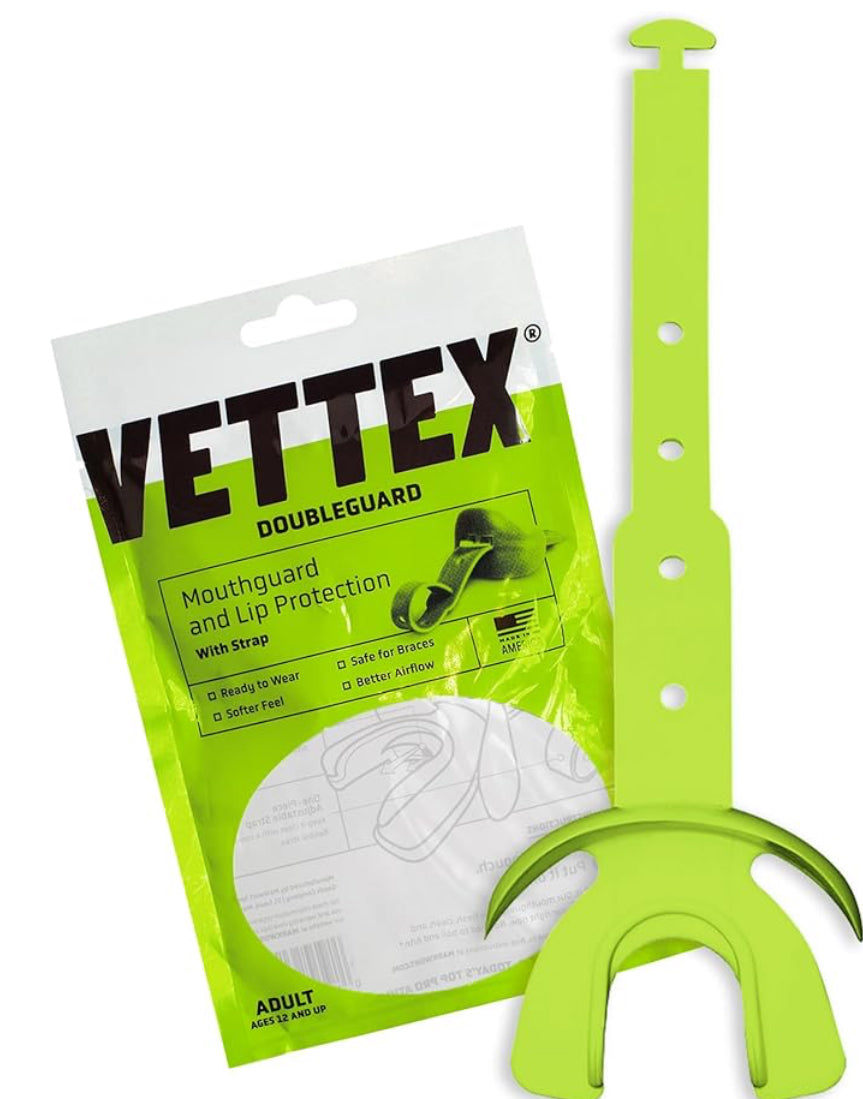 Vettex #25 Double Guard Mouthguard With Lip Protector And Strap