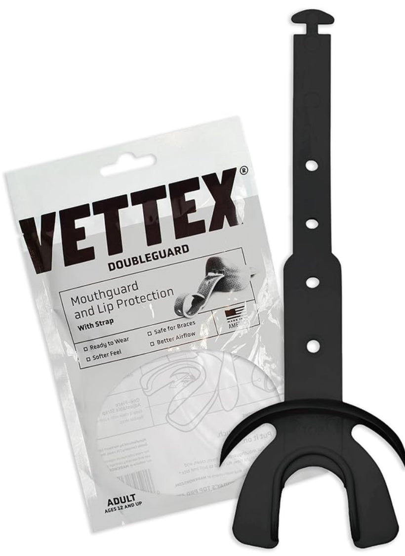 Vettex #25 Double Guard Mouthguard With Lip Protector And Strap