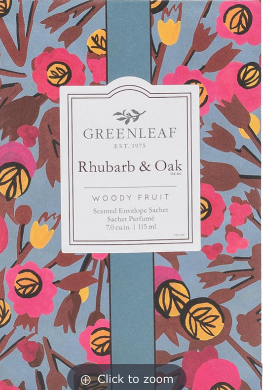 Greenleaf Scented Envelope Rhubarb & Oak Woody Fruit