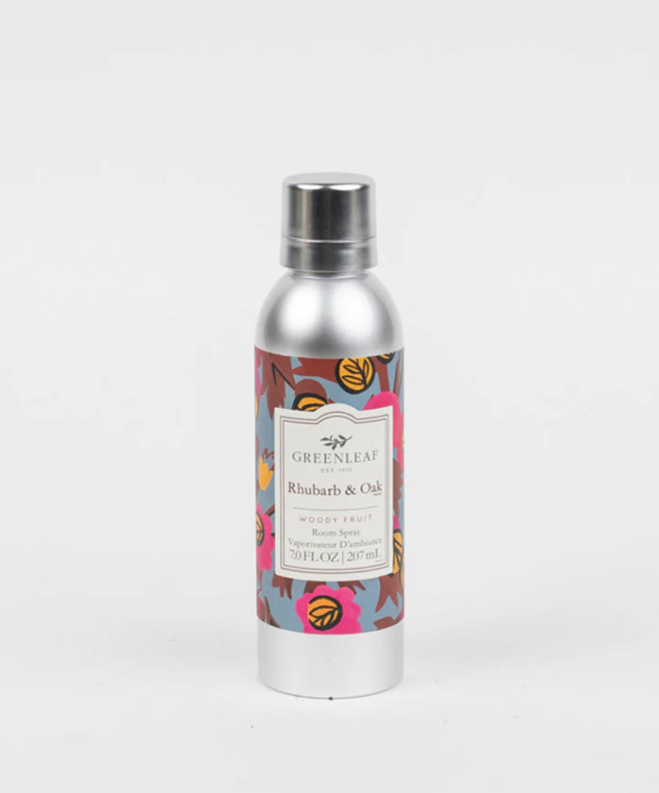 Greenleaf Room Spray Rhubarb & Oak Woody Fruit