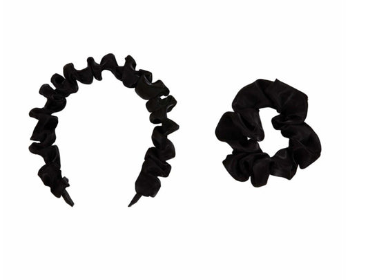 Mudpie Kids Headband Scrunchie Set  Black