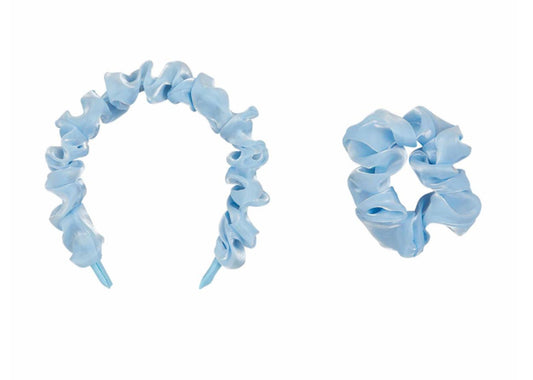 Mudpie Headband Scrunchie Set  Blue