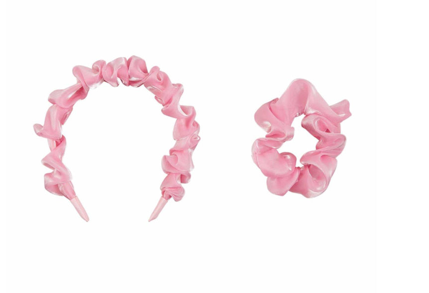 Mudpie Kids Headband Scrunchie Set  Pink