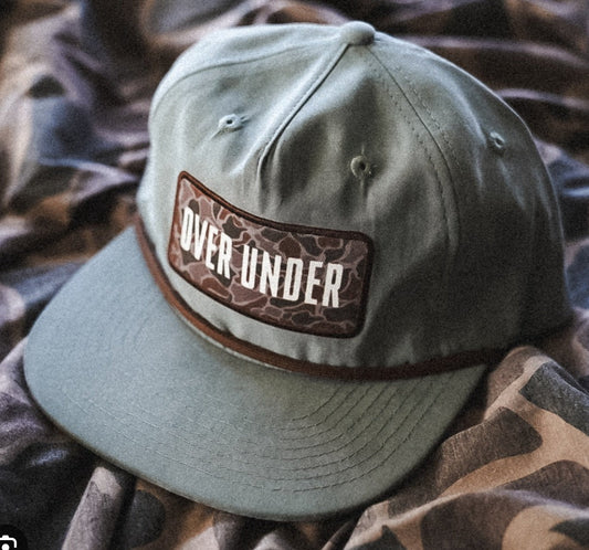 Over Under Duck Camo Badge Rope Hat Light Charcoal