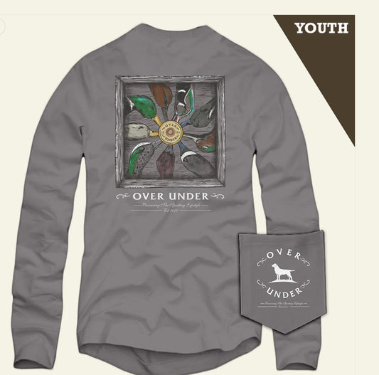 Over Under Youth L/S Duck Ring Tee Shirt Hurricane