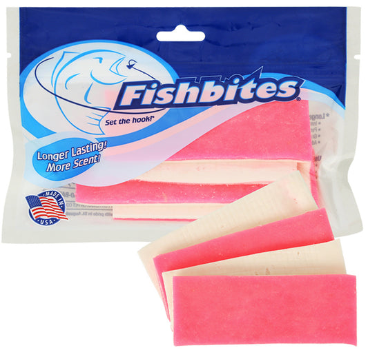 Fishbites 0140 E-Z Shrimp Longer Flesh/Pink 1/2”w 12”L