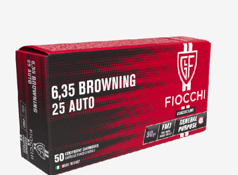 Fiocchi 6,35 Browning 25 Auto GA708C