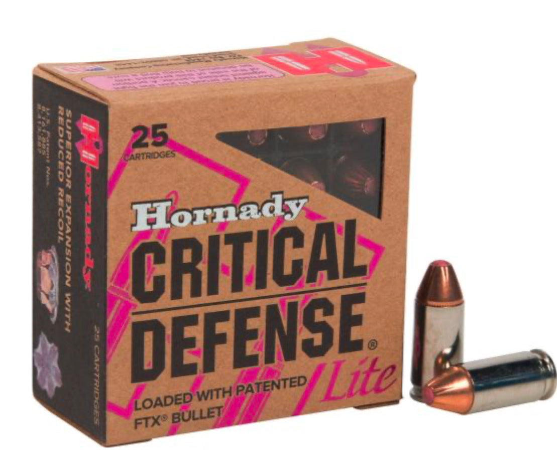 Hornady 9mm Luger 100Gr Critical Defense Lite #90240