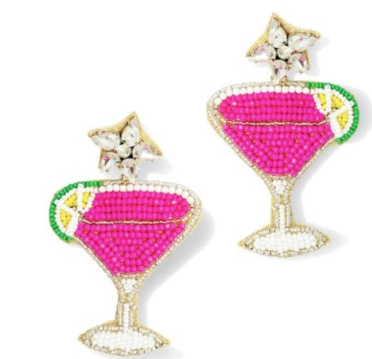 Viv & Lou  Hear Drinky Drinky  Earrings  VLJE5247