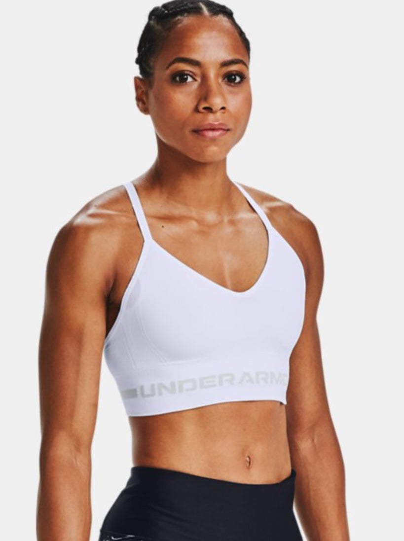 Under Armour Seamless Low Long Bra 1357719 White