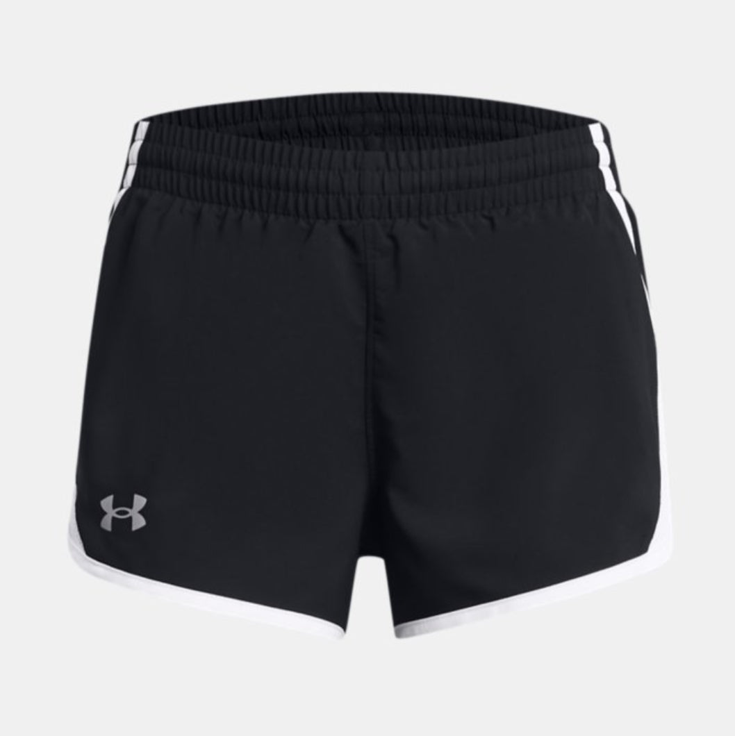 Under Armour  Girls Fly By 3” Short Black 1383257