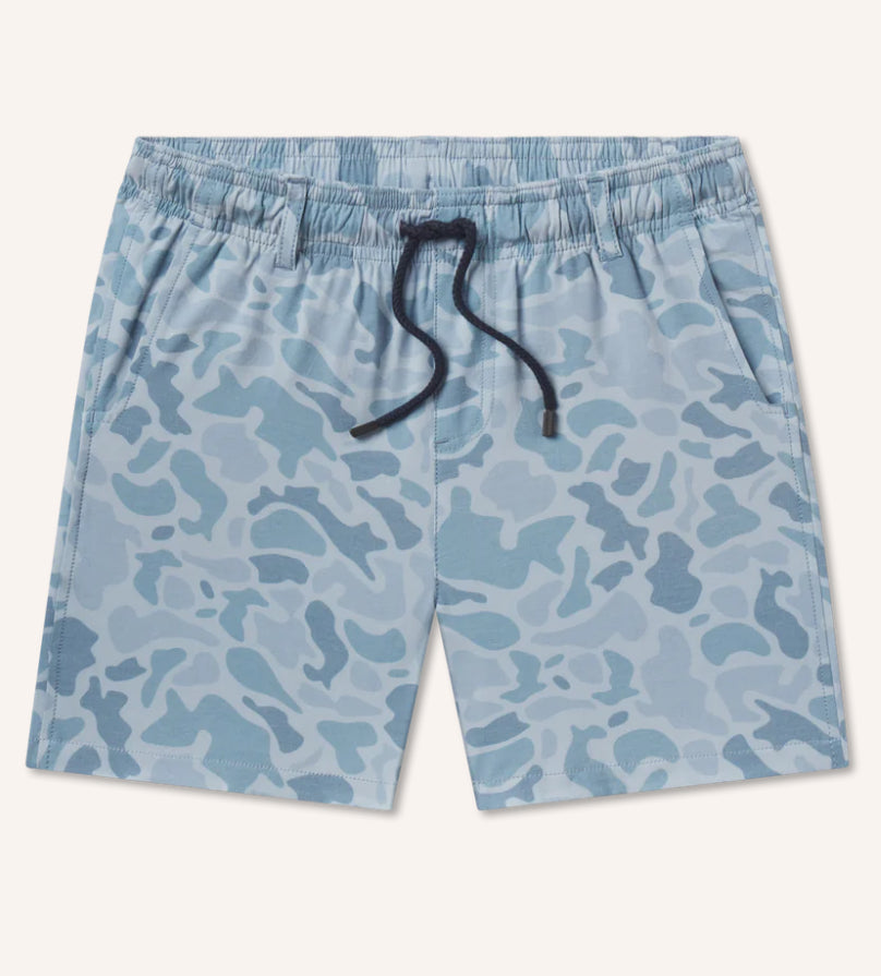 Southern Marsh Youth Boys Harbor Stretch Seawash Lined Trunk Camo