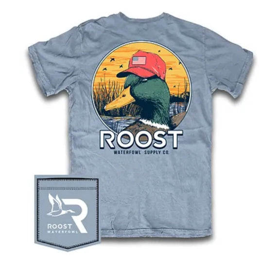 Roost Duck With Hat S/S Shirt Saltwater