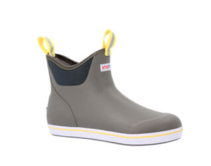 Xtratuf Men’s  Deck Ankle Boot Gray/Yellow 22735