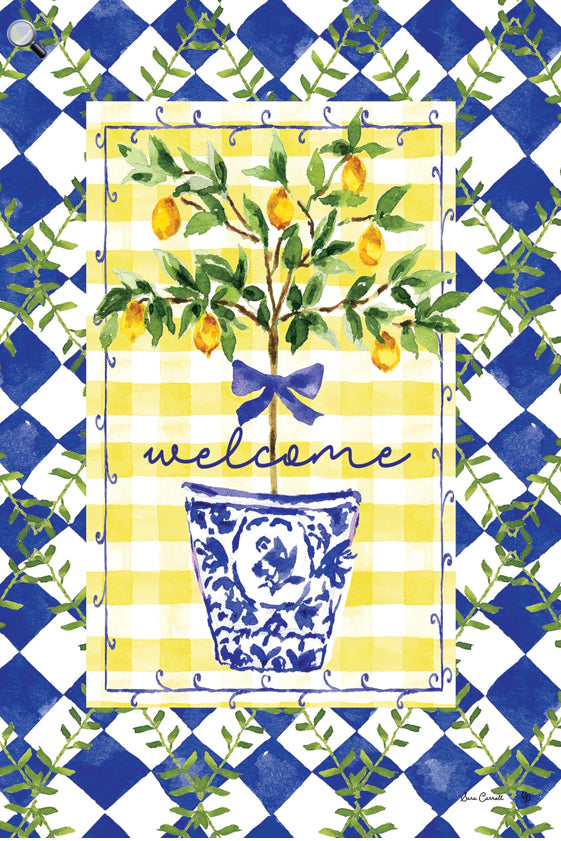 Custom Decor  Large Flag Lemon Tree 5391FL