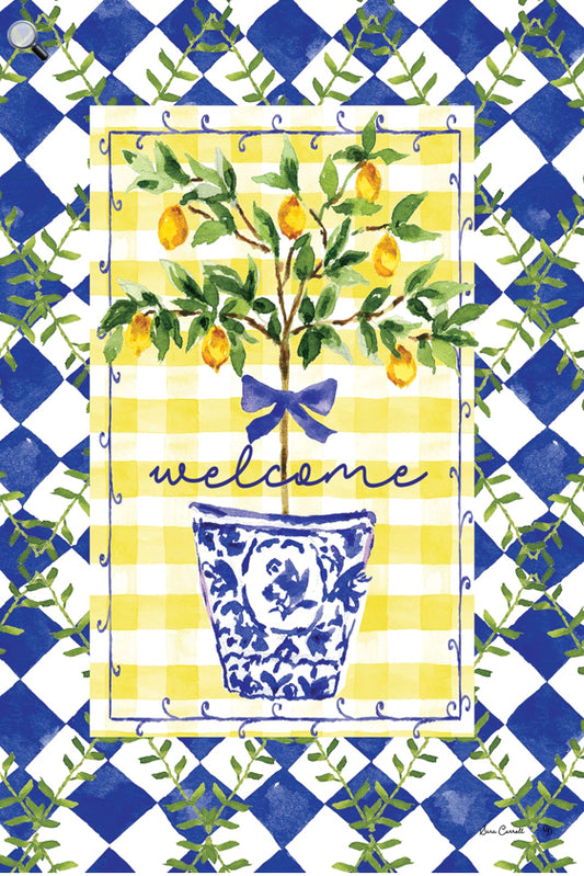 Custom Decor  Large Flag Lemon Tree 5391FL