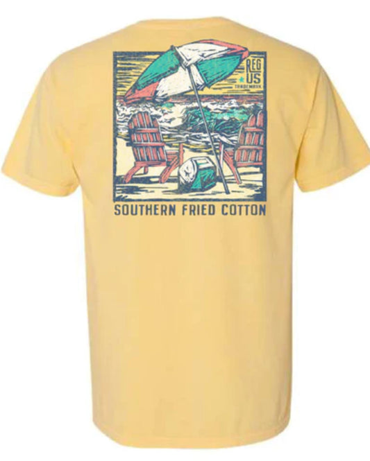 Southern Fried Cotton S/S Tee  Water’s Edge Butter SFM12000