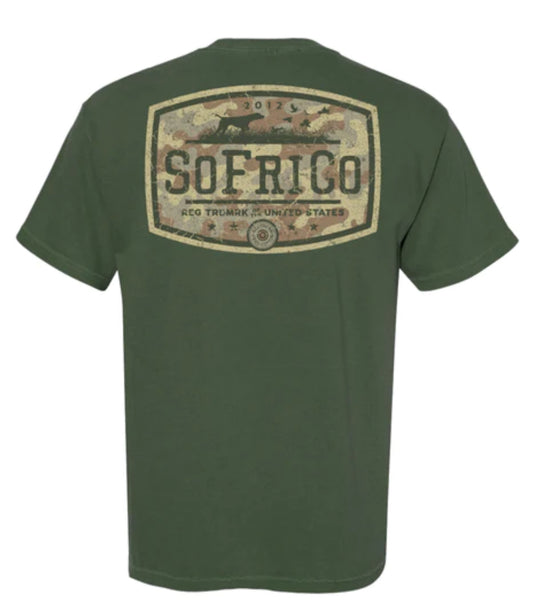 Southern Fried Cotton S/S Camo Hunting Club Moss SFM12022