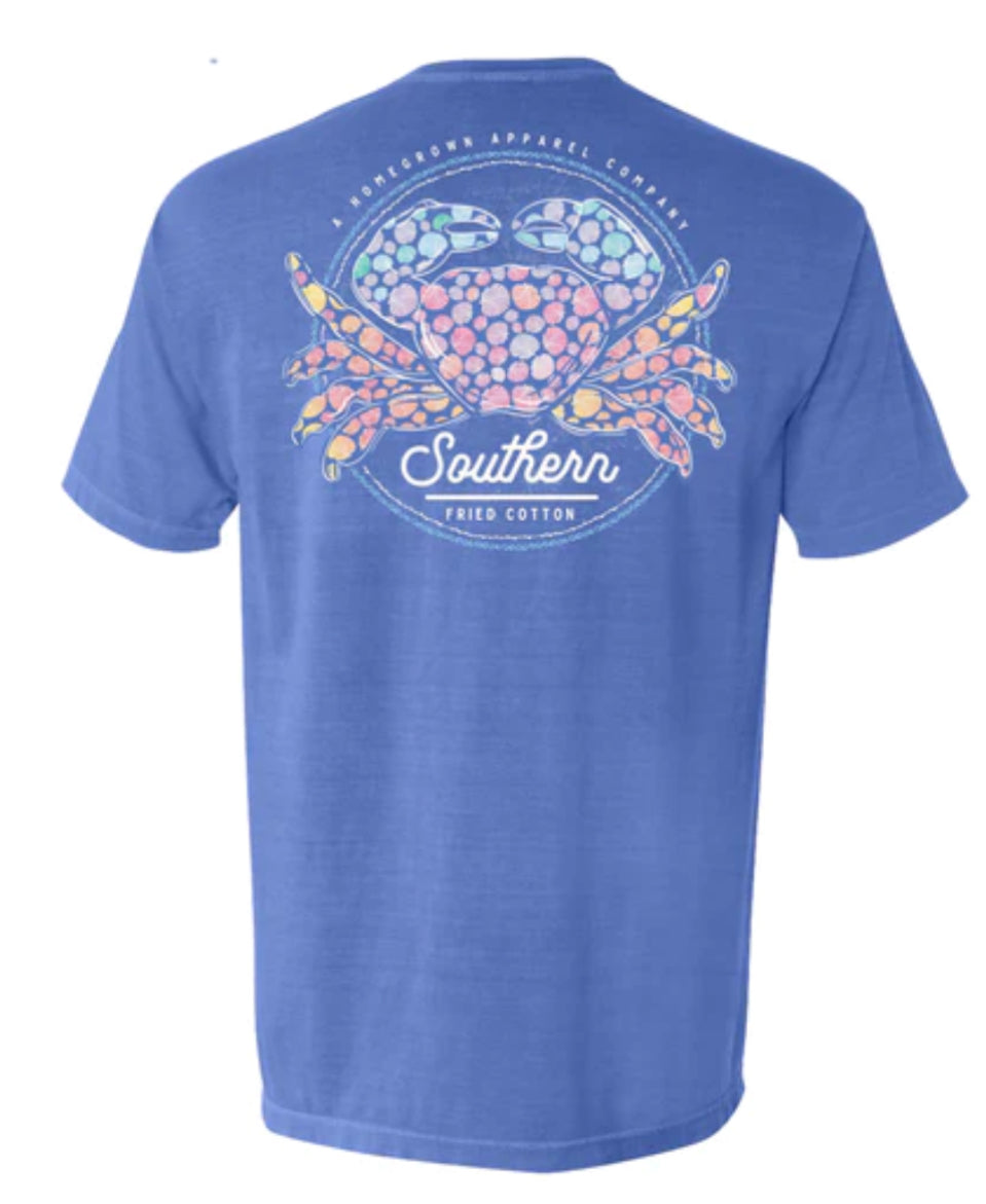 Southern Fried Cotton Youth Tee Purple Pinch Of Summer