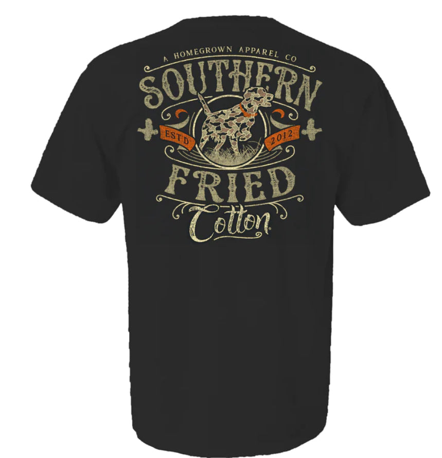 Southern Fried Cotton S/S Tee Southern Pointer Graphite SFM1996