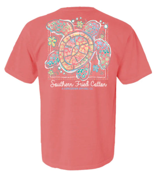 Southern Fried Cotton S/S Tee Go With The Flow Watermelon Sfm11990