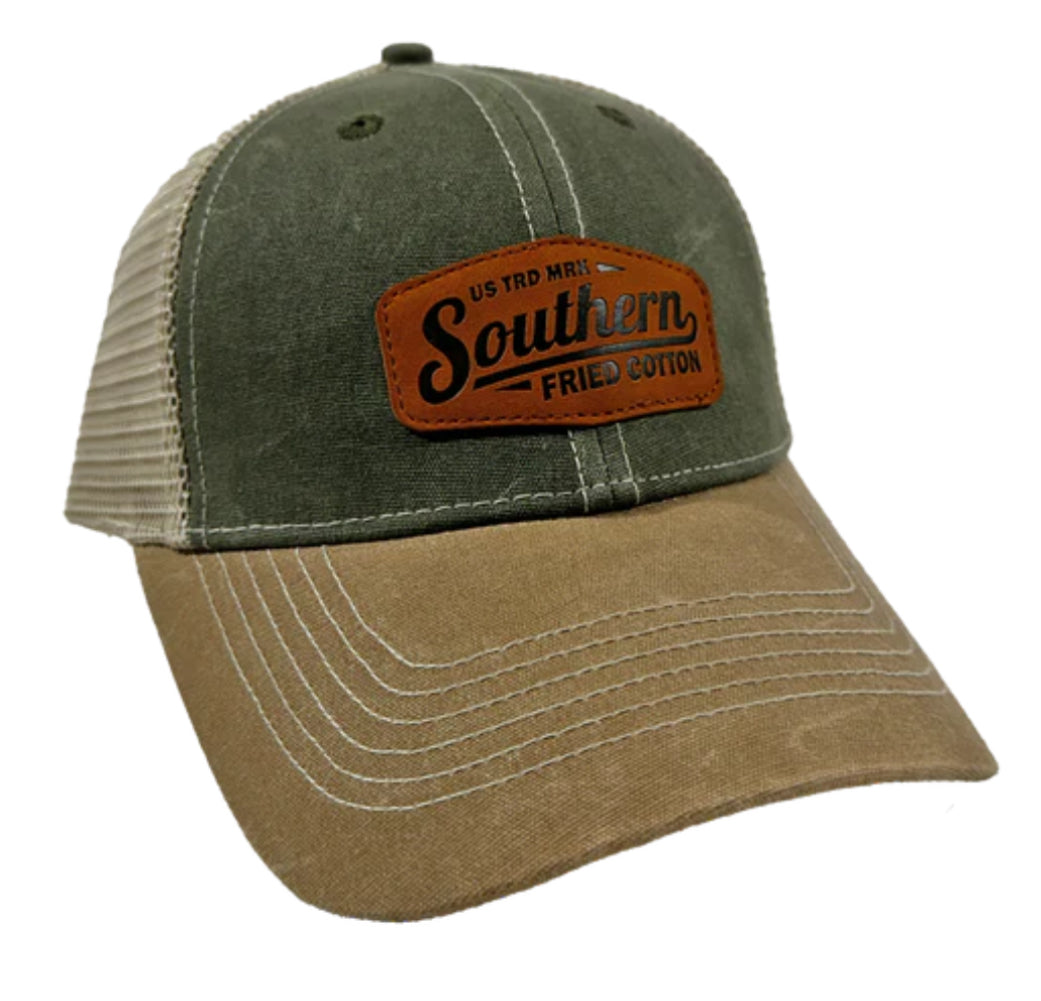 Southern Fried Cotton Waxed Trucker Hat  SFA6129