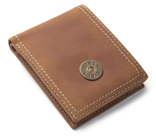 Heybo Leather Bi-Fold Wallet Brown