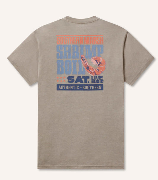 Southern Marsh S/S Seawash Tee Shrimp Boil Burnt Taupe TSBL BTP