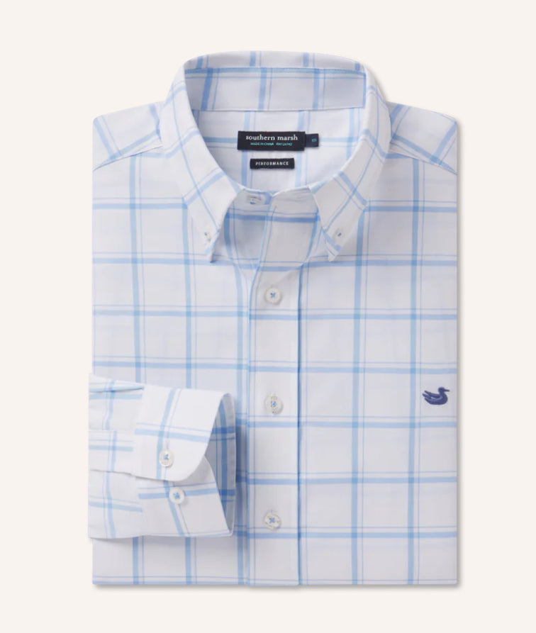 Southern Marsh Palmer Performance Dress Shirt  CPLM