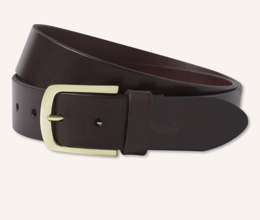 Southern Marsh Stamped Belt Dark Brown