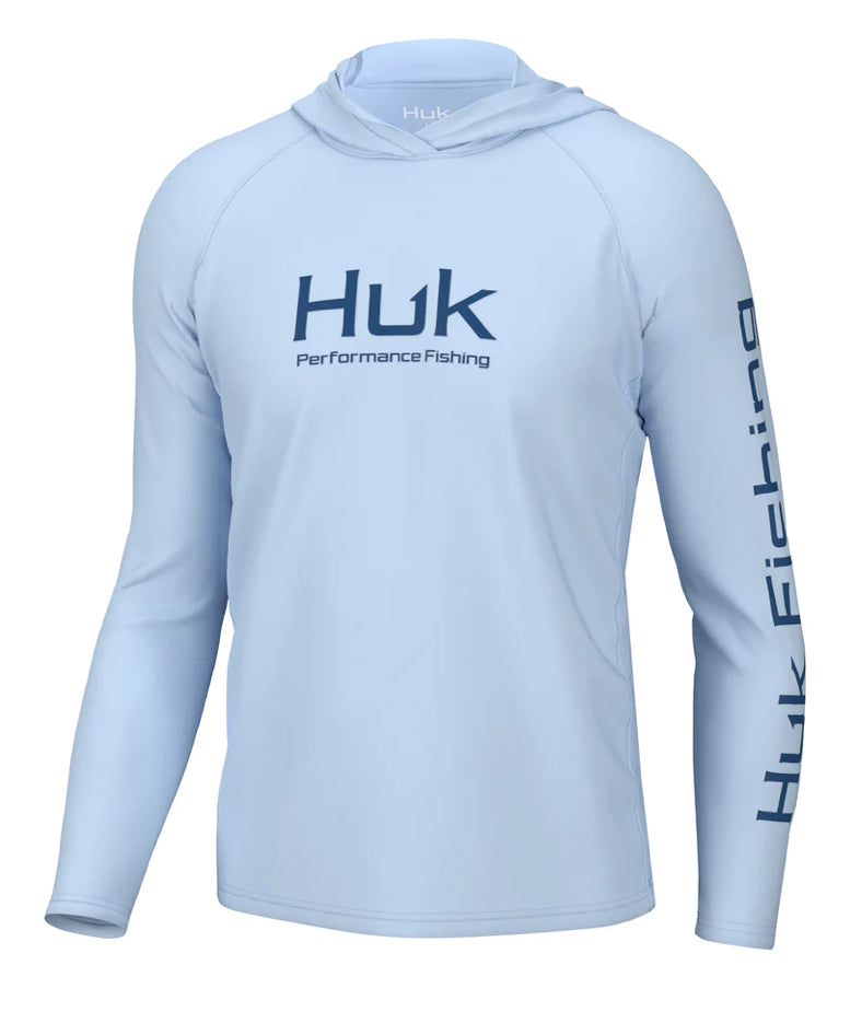 Huk Vented Pursuit Hoodie Ice Water