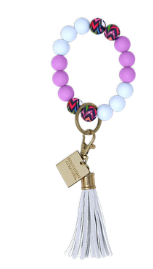 Southern Couture Silicone Beaded Bracelet Key Chain - Highlight Of The Day