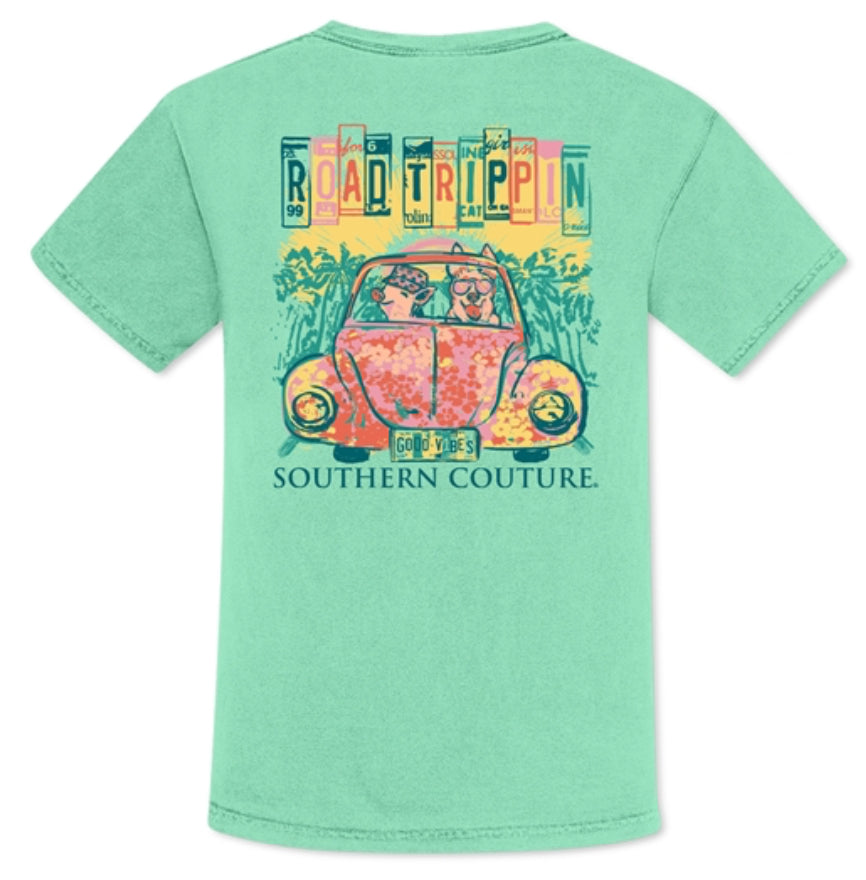 Southern Couture Comfort Road Trippin Bug - Island Reef S/S Tee